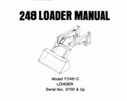 Farmhand 1PD140588 Operator Manual - F248-C Loader (mounted, eff sn 3700, 1988)