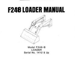 Farmhand 1PD140781 Operator Manual - F248-B Loader (mounted, eff sn 1412, 1981)