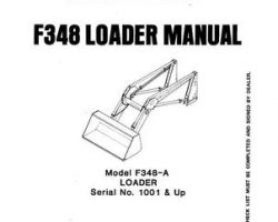 Farmhand 1PD1421080 Operator Manual - F348-A Loader (mounted, eff sn 1001, 1980)
