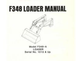 Farmhand 1PD142581 Operator Manual - F348-A Loader (mounted, eff sn 1013, 1981)