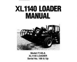 Farmhand 1PD165590 Operator Manual - F140-A XL1140 Loader (mounted, eff sn 100, 1990)