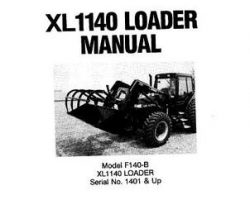 Farmhand 1PD165891 Operator Manual - F140-B XL1140 Loader (mounted, eff sn 1401, 1991)