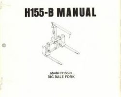 Farmhand 1PD226481 Operator Manual - H155-B Big Bale Fork (1981)