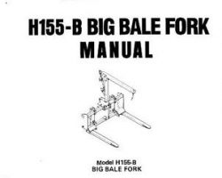 Farmhand 1PD226496 Operator Manual - H155-B Big Bale Fork (1996)