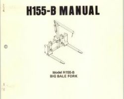 Farmhand 1PD226976 Operator Manual - H155-B Big Bale Fork (1976)