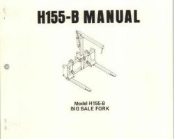 Farmhand 1PD226978 Operator Manual - H155-B Big Bale Fork (1978)