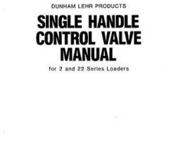 Farmhand 1PD234685 Operator Manual - 2 / 22 Loader (single handle control valve)