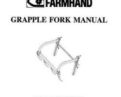 Farmhand 1PD245494 Operator Manual - H191-A Grapple Fork (3-4 tine, 1994