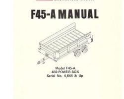 Farmhand 1PD409976 Operator Manual - F45-A Power Box (450, eff sn 4644, 1976)