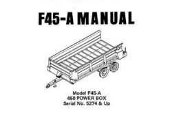 Farmhand 1PD409978 Operator Manual - F45-A Power Box (450, eff sn 5274, 1978)