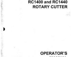 Farmhand 1PD505197 Operator Manual - RC1400 / RC1440 Rotary Cutter (1997)