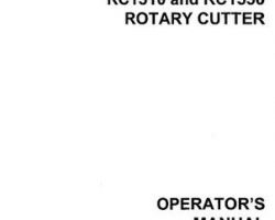 Farmhand 1PD506897 Operator Manual - RC1510 / RC1550 Rotary Cutter (1997)