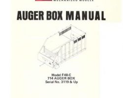 Farmhand 1PD555477 Operator Manual - F48-C 714 Auger Box (eff sn 3119, 1977)