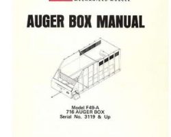 Farmhand 1PD556477 Operator Manual - F49-A 716 Auger Box (eff sn 3119, 1977)