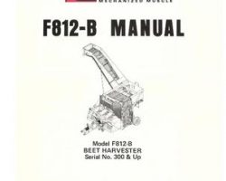 Farmhand 1PD632677 Operator Manual - F812-B Beet Harvester (eff sn 300, 1977)