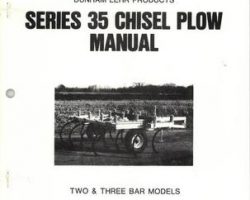 Farmhand 1PD663683 Operator Manual - 35 Chisel Plow (1983)