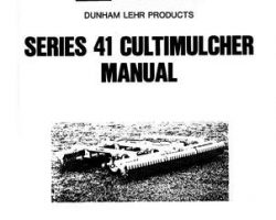 Farmhand 1PD666583 Operator Manual - 41 Series Cultimulcher (D/L 10 ft - 15 ft, prior sn 25000, 1983)