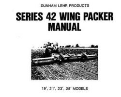 Farmhand 1PD667283 Operator Manual - 42 Series Wing Packer (19 ft - 25 ft, prior sn 24999, 1983)