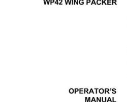 Farmhand 1PD667896 Operator Manual - WP42 Wing Packer (19 - 25 ft., 1996)