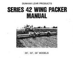 Farmhand 1PD668283 Operator Manual - 42 Series Wing Packer (28 ft - 36 ft, prior sn 24999, 1983)