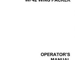 Farmhand 1PD668896 Operator Manual - WP42 Wing Packer (28 - 36 ft., 1996)