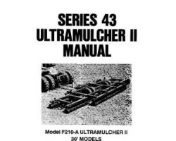 Farmhand 1PD6701190 Operator Manual - F210-A 43 Series Ultramulcher 2 (30 ft, eff sn 25000, 1990)