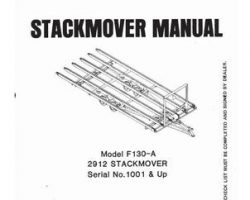 Farmhand 1PD722780 Operator Manual - F130-A / 2912 Stackmover