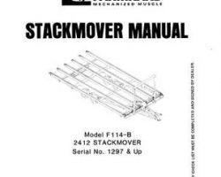 Farmhand 1PD732680 Operator Manual - F114-B Hay Stackmover (eff sn 11297, 1980)
