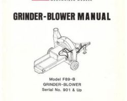 Farmhand 1PD811679 Operator Manual - F89-B Grinder Blower (feed processor, eff sn 901, 1979)