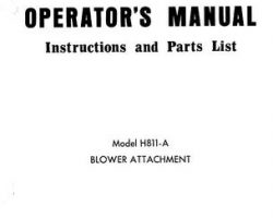 Farmhand 1PD815968 Operator Manual - H811-A Blower Attachment (1968)