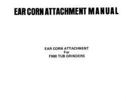 Farmhand 1PD8261178 Operator Manual - F900 Tub Grinder (ear corn attachment, 1978)