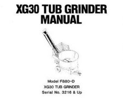 Farmhand 1PD838390 Operator Manual - F880-D XG30 Tub Grinder (eff sn 3216, 1990)