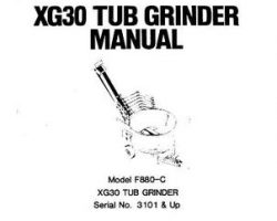 Farmhand 1PD838884 Operator Manual - F880-C XG30 Tub Grinder (eff sn 3101, 1984)