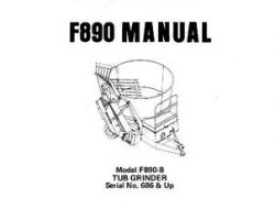 Farmhand 1PD8411077 Operator Manual - F890-B Tub Grinder (eff sn 686, 1977)