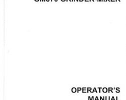 Farmhand 1PD855796 Operator Manual - GM870 Grinder Mixer (1996)