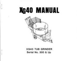 Farmhand 1PD891681 Operator Manual - F891-A XG40 Tub Grinder (eff sn 300, 1981)
