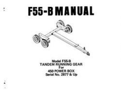 Farmhand 1PD903976 Operator Manual - F55-B Running Gear (tandem wheel, eff sn 2877, 1976)