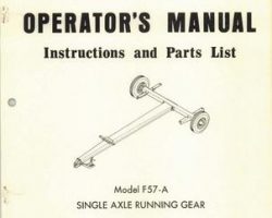 Farmhand 1PD905268 Operator Manual - F55-A Trailer (tandem wheel, 1968)