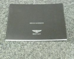 2001 Bentley Continental T Owner's Manual