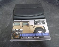 2004 Hummer H1 Owner's Manual Set