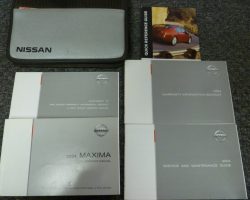 2004 Nissan Maxima Owner's Manual Set