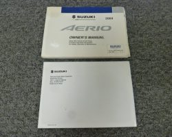 2004 Suzuki Aerio Owner's Manual Set