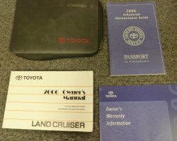 2006 Toyota Land Cruiser Owner's Manual Set