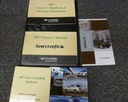 2007 Hyundai Santa Fe Owner's Manual Set
