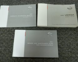 2007 Nissan Versa Owner's Manual Set