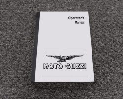 2012 Moto Guzzi V7 Classic / Racer / Special / Special EICMA Edition / Stone Owner Operator Maintenance Manual