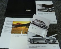 2013 Audi A7 Sportback & S7 Sportback Owner's Manual Set
