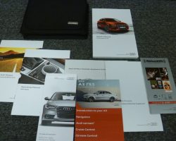 2016 Audi A3 & S3 Sedan Owner's Manual Set