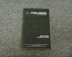 2016 Polaris SLINGSHOT SL LE Owner Operator Maintenance Manual