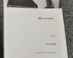 2019 Lexus UX250h Owner's Manual